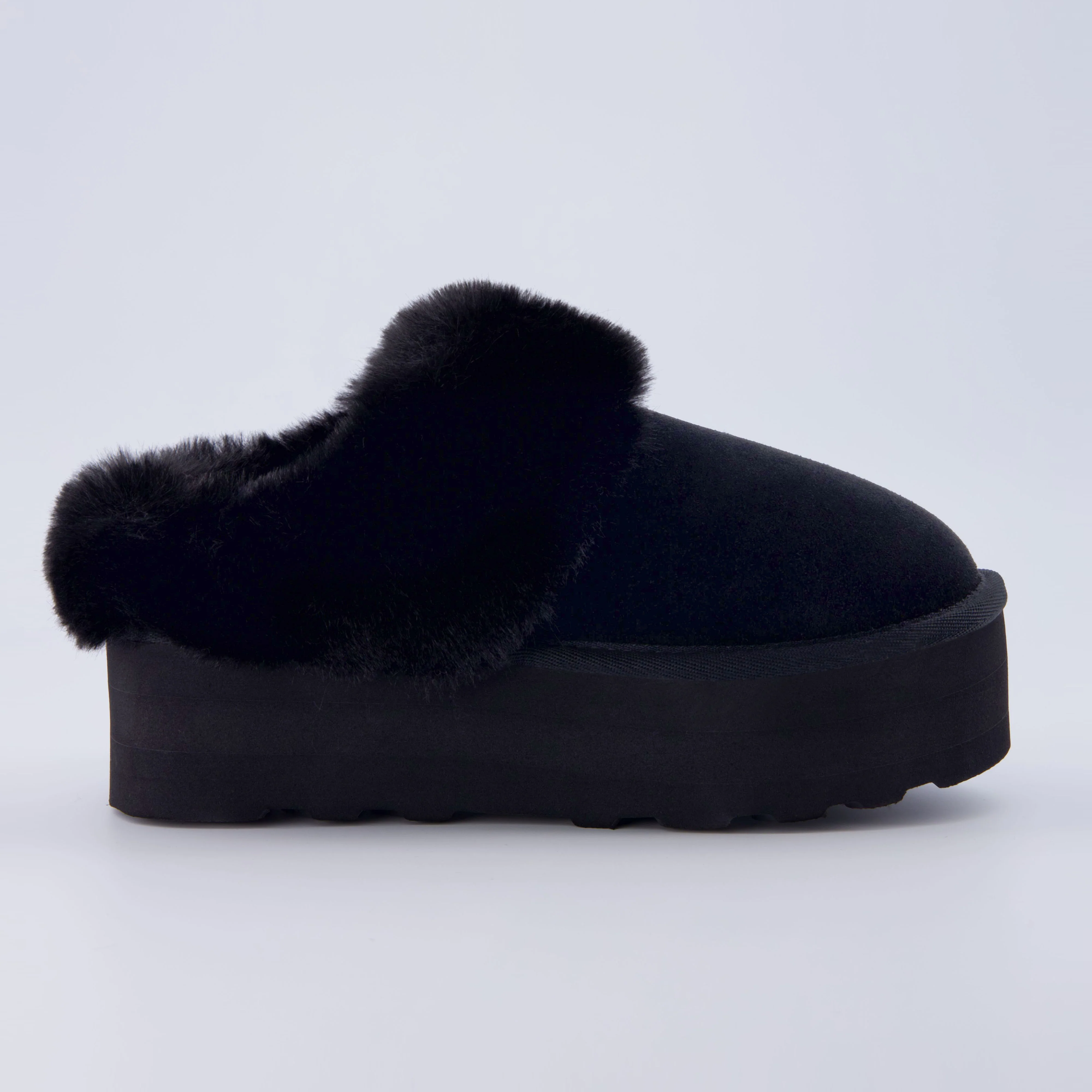 Husky Suede Cozy Platform Mule - Image 11