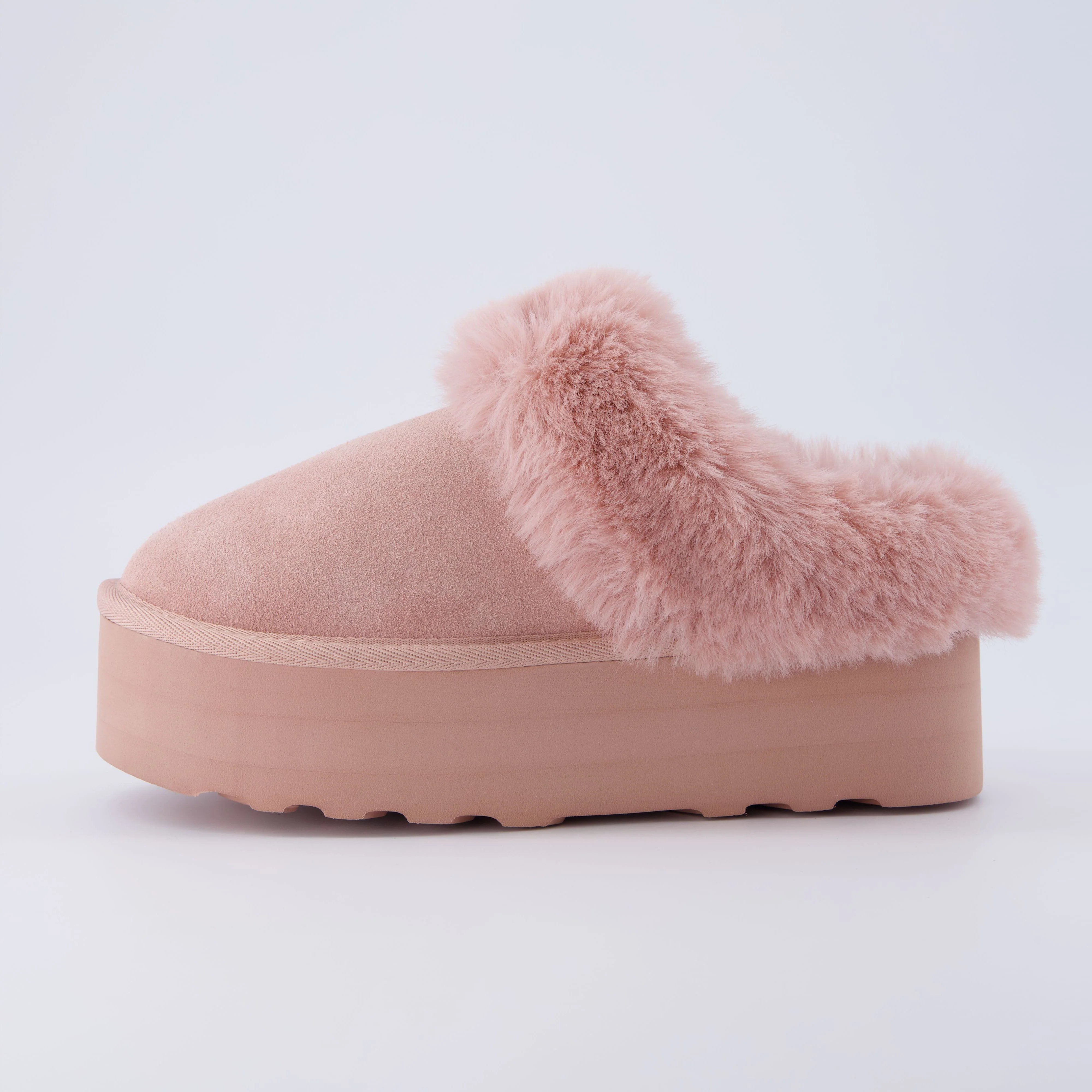 Husky Suede Cozy Platform Mule - Image 14