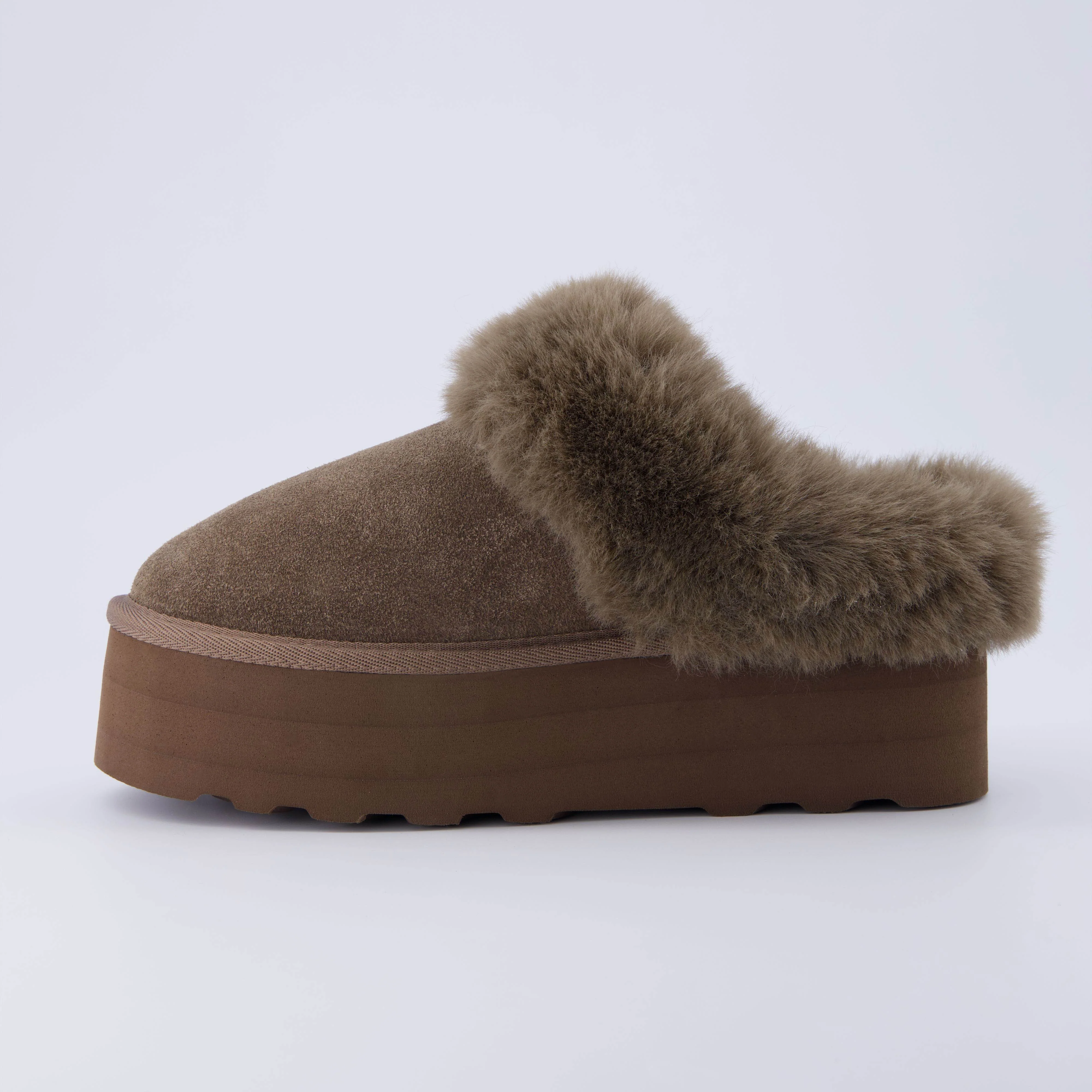 Husky Suede Cozy Platform Mule - Image 21