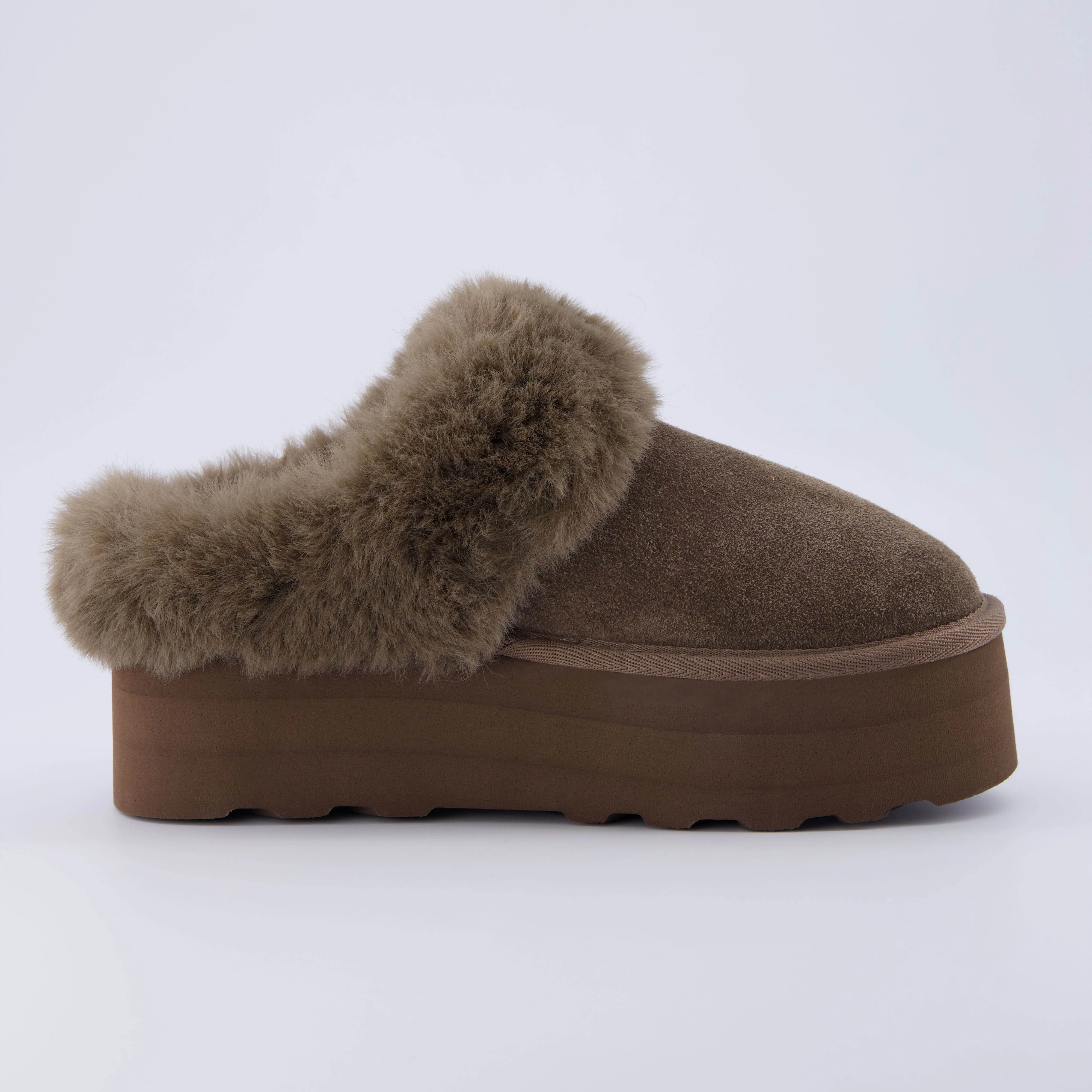 Husky Suede Cozy Platform Mule - Image 24