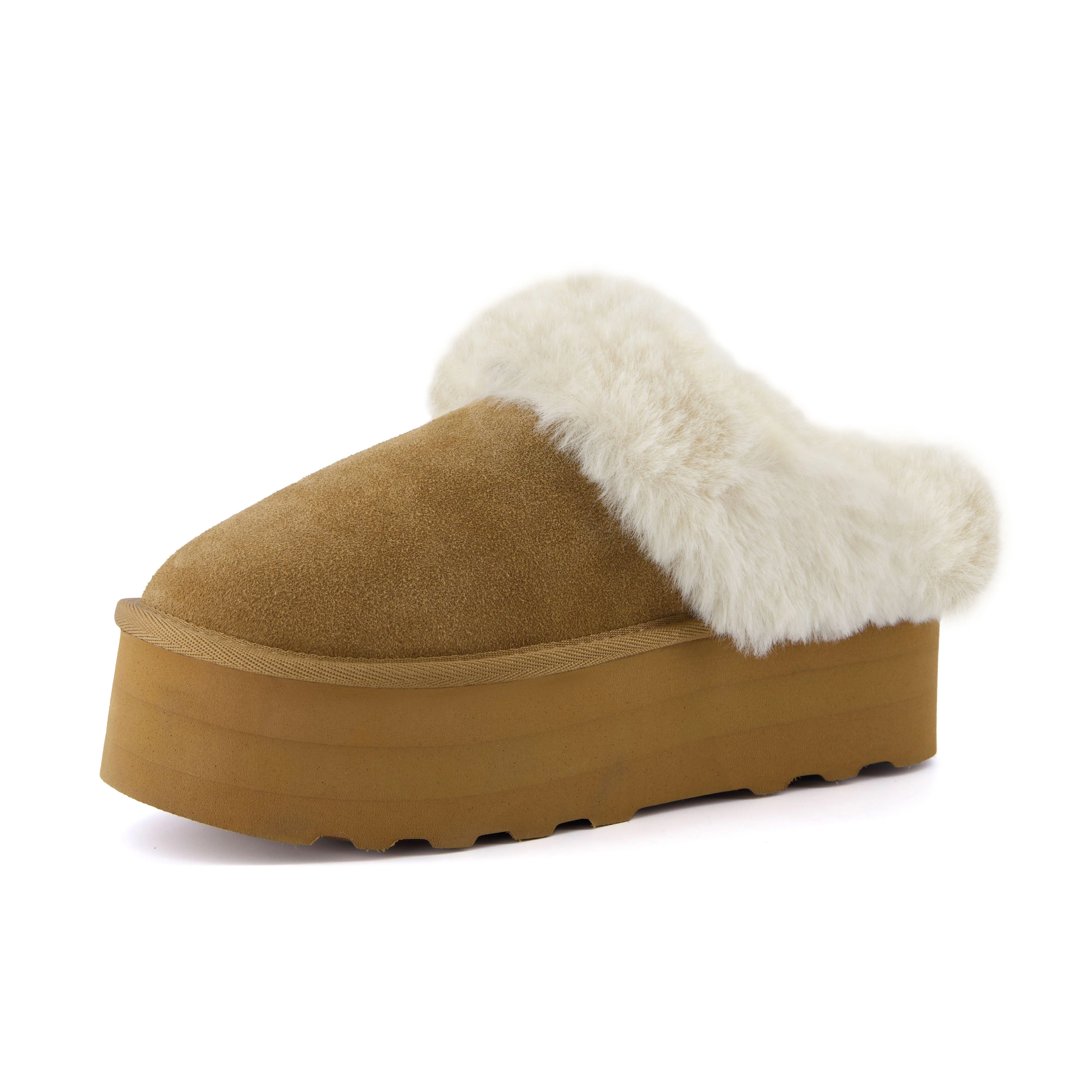 Husky Suede Cozy Platform Mule - Image 3
