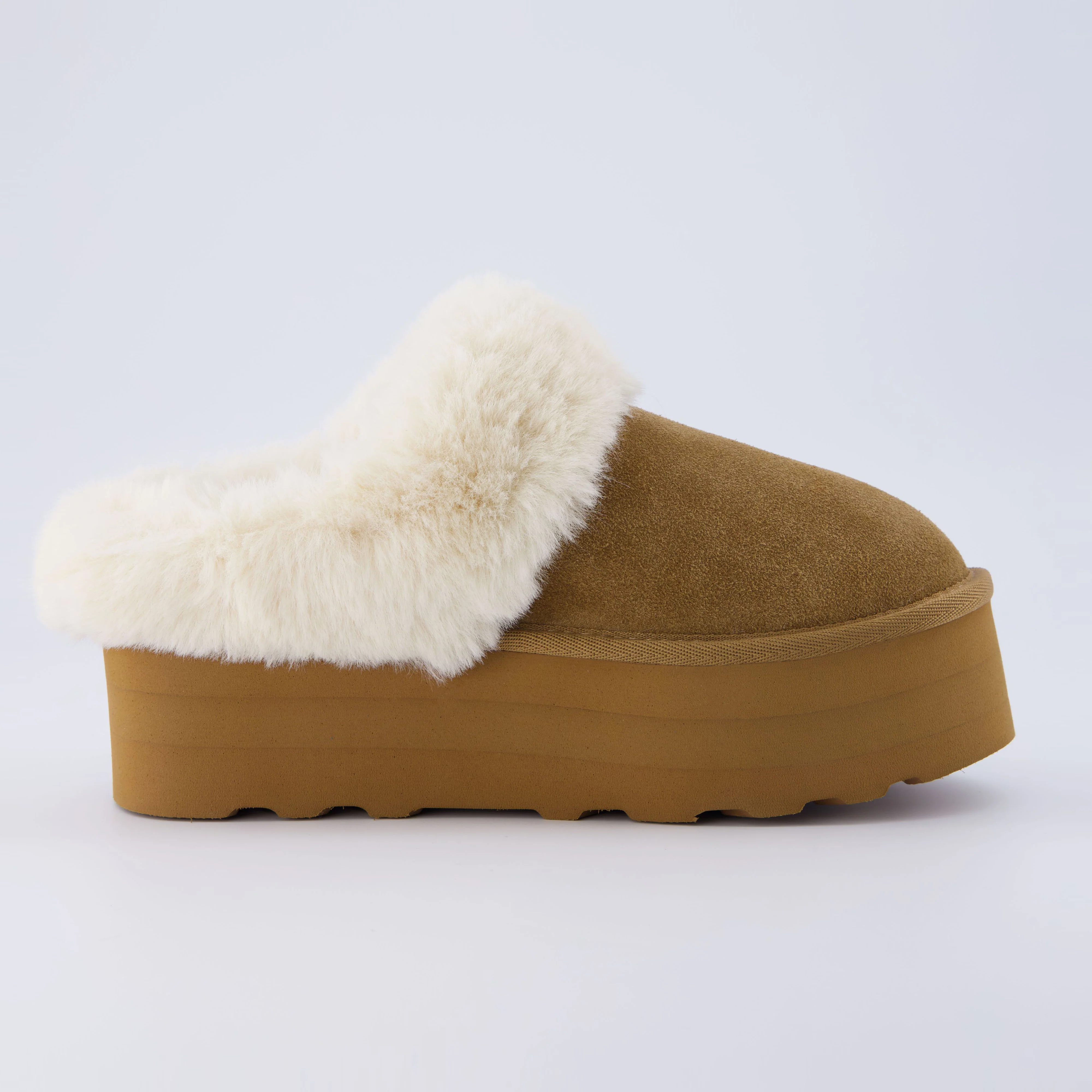 Husky Suede Cozy Platform Mule - Image 5