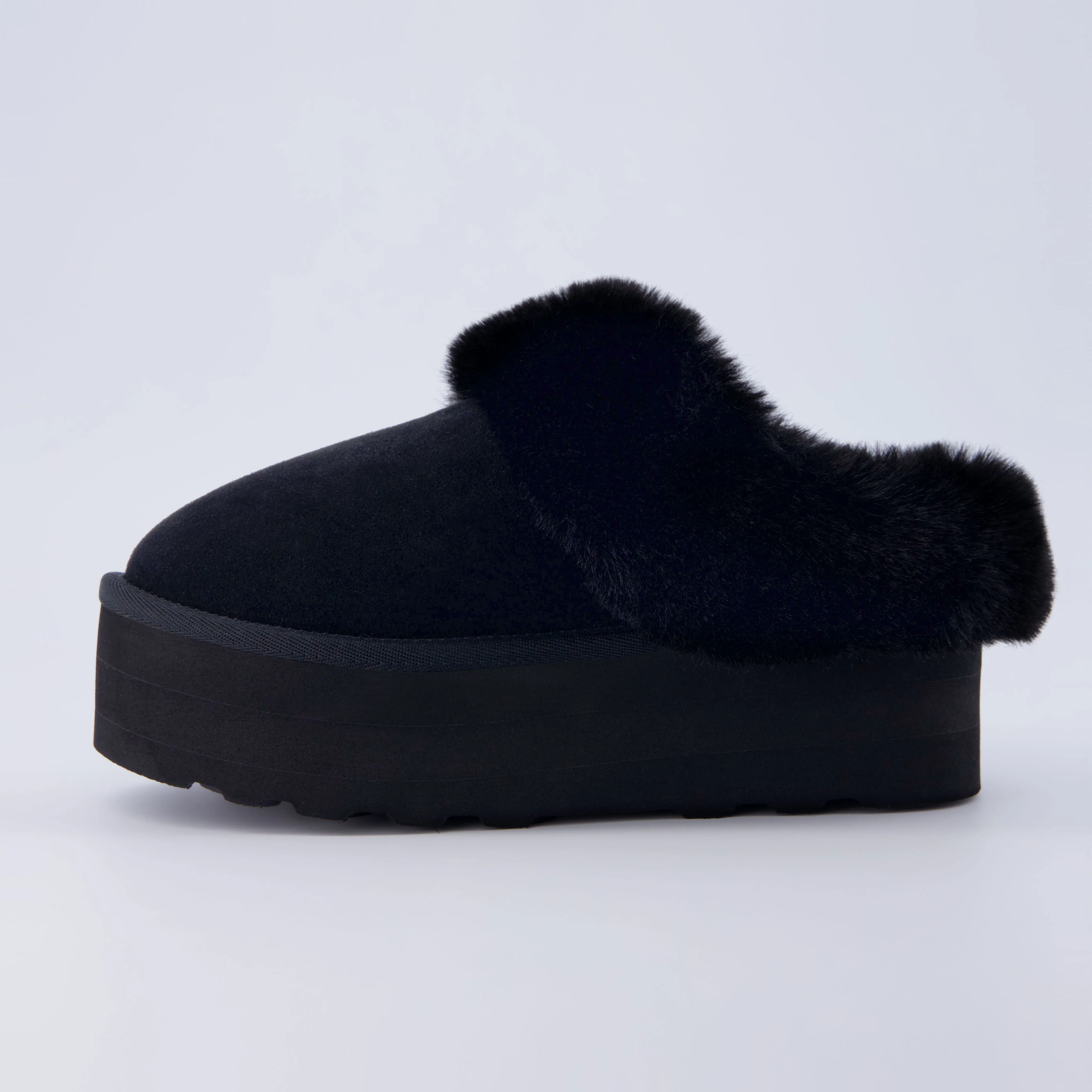 Husky Suede Cozy Platform Mule - Image 8