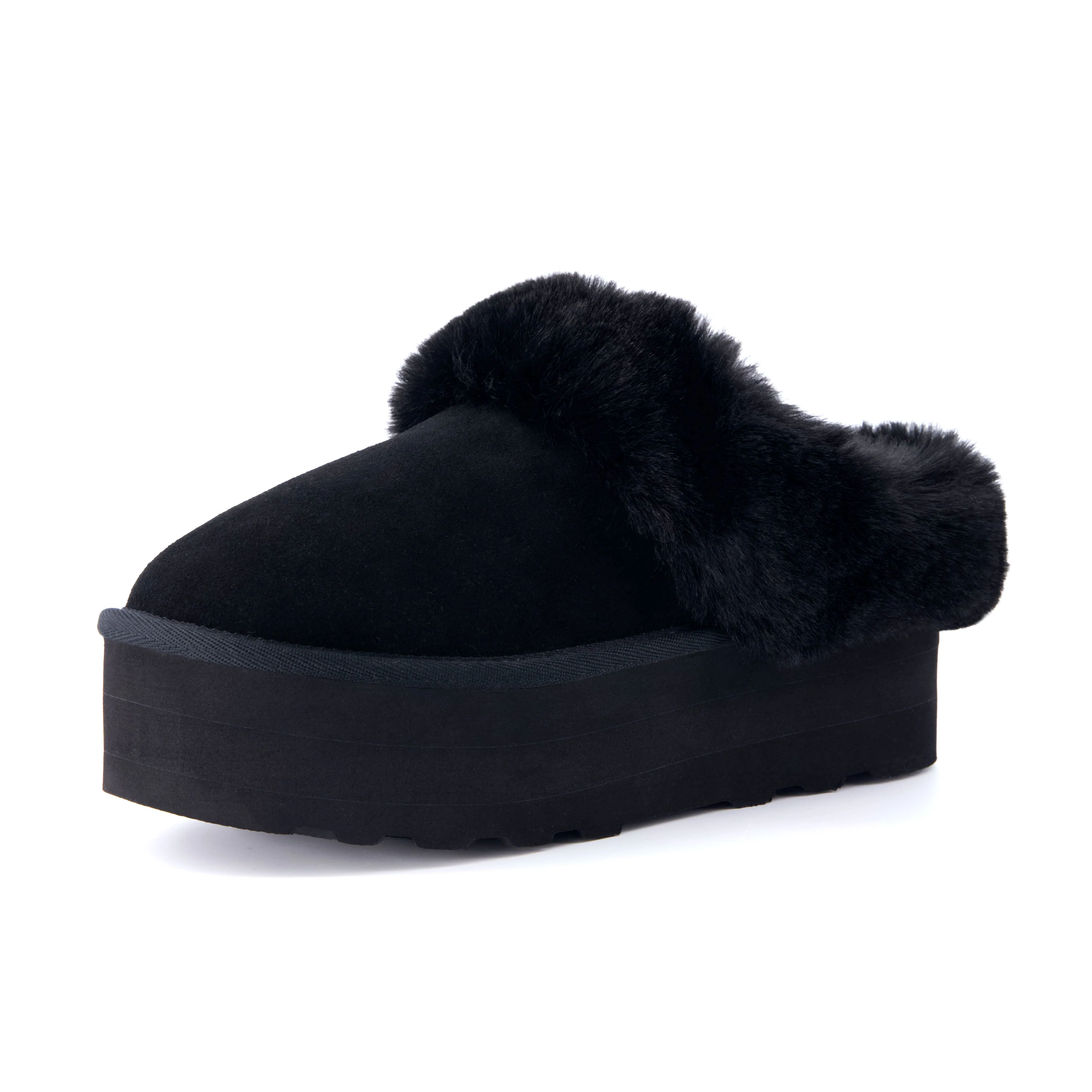 Husky Suede Cozy Platform Mule - Image 9