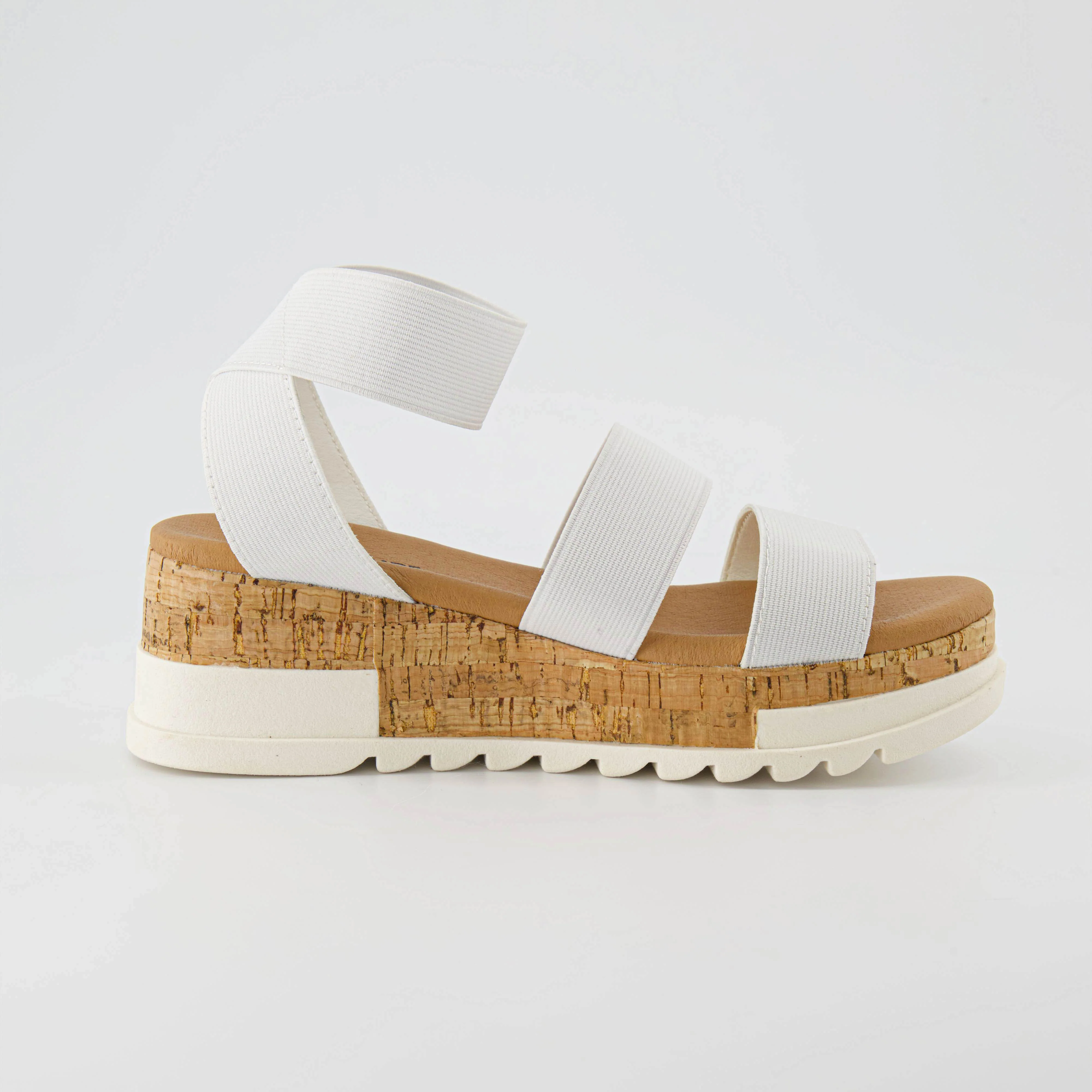 Naomi Stretch Cork Wedge Sandal - Image 10