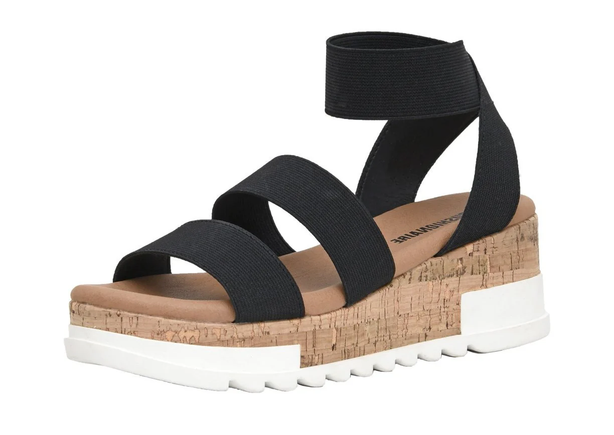 Naomi Stretch Cork Wedge Sandal - Image 19