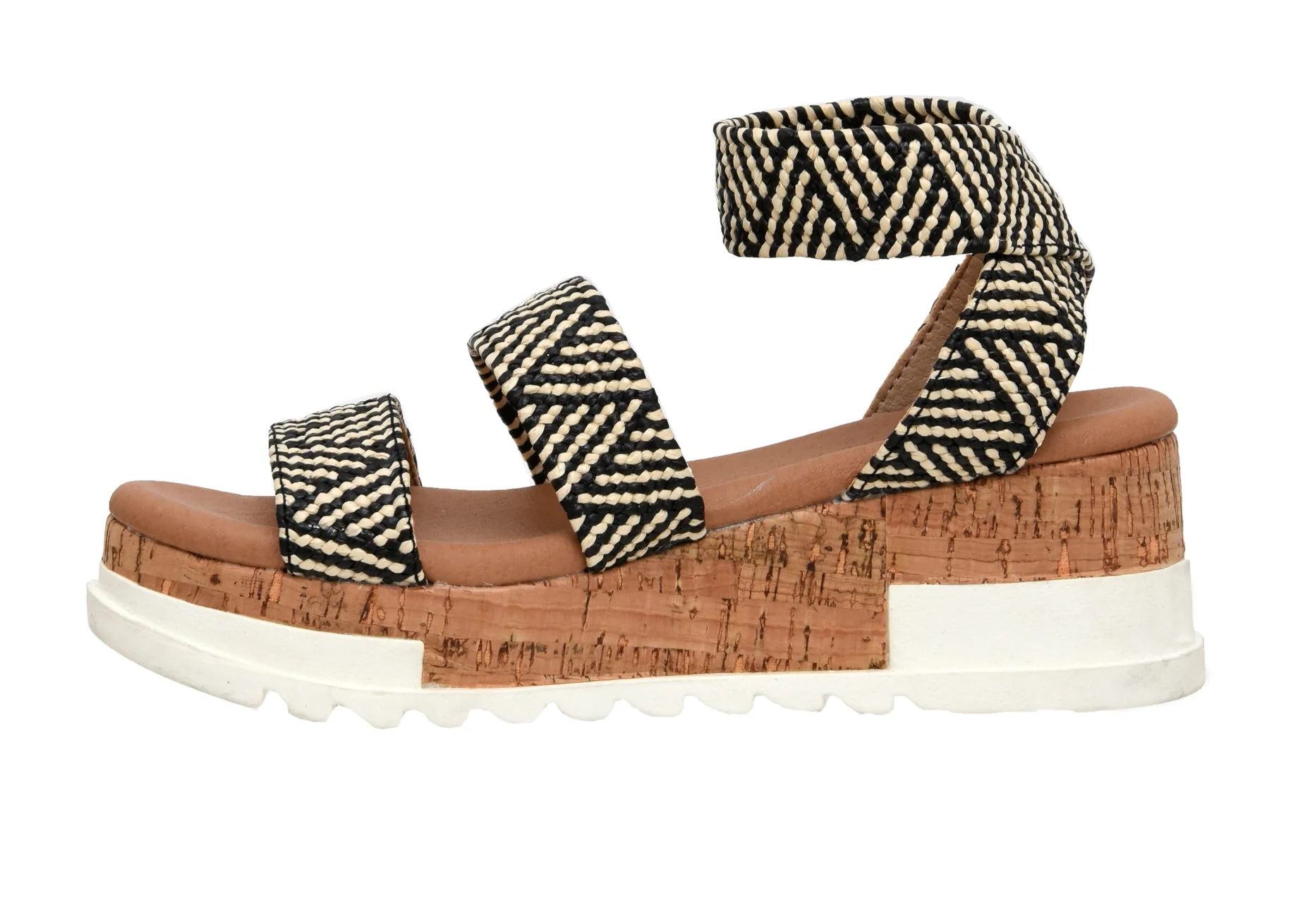 Naomi Stretch Cork Wedge Sandal - Image 20