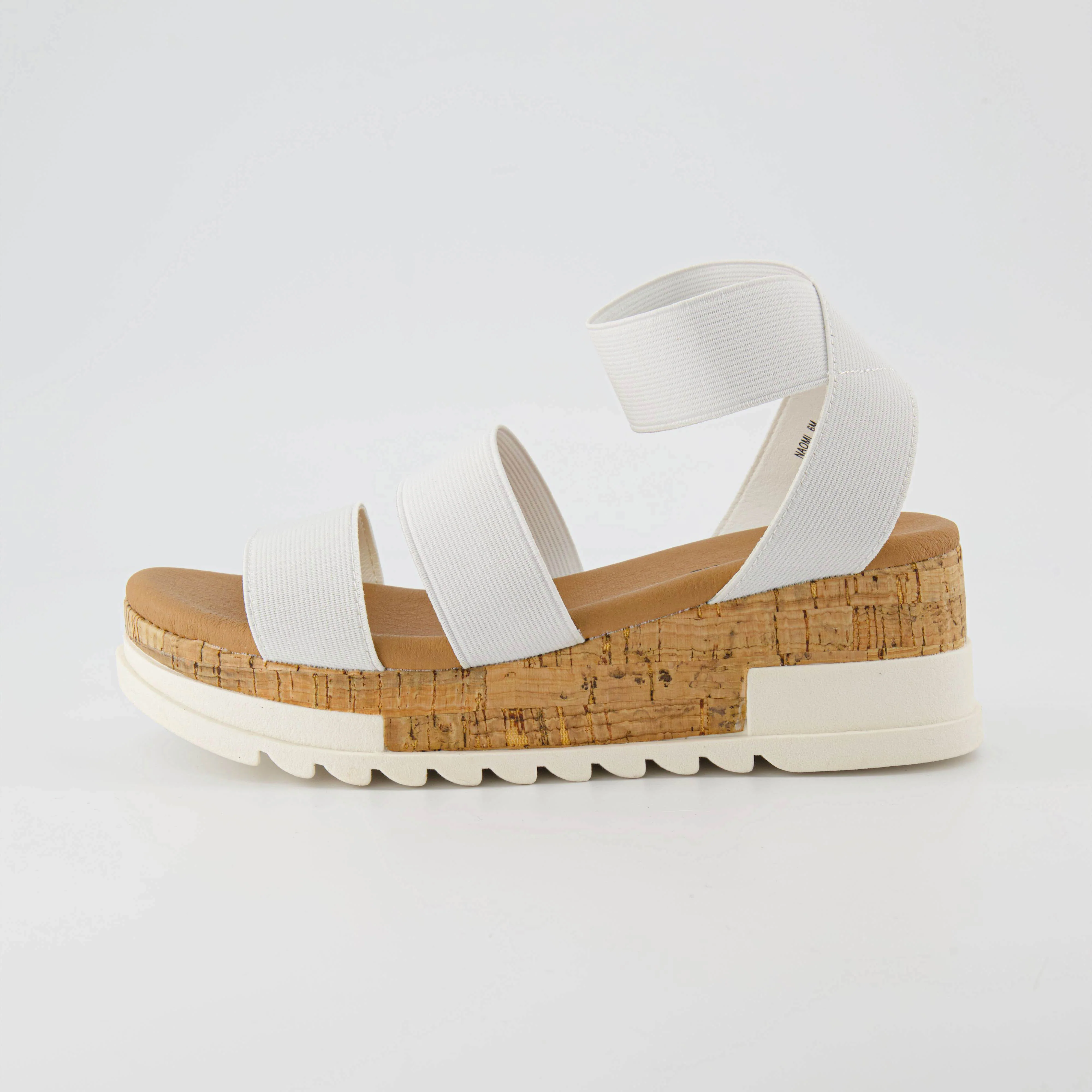 Naomi Stretch Cork Wedge Sandal - Image 7